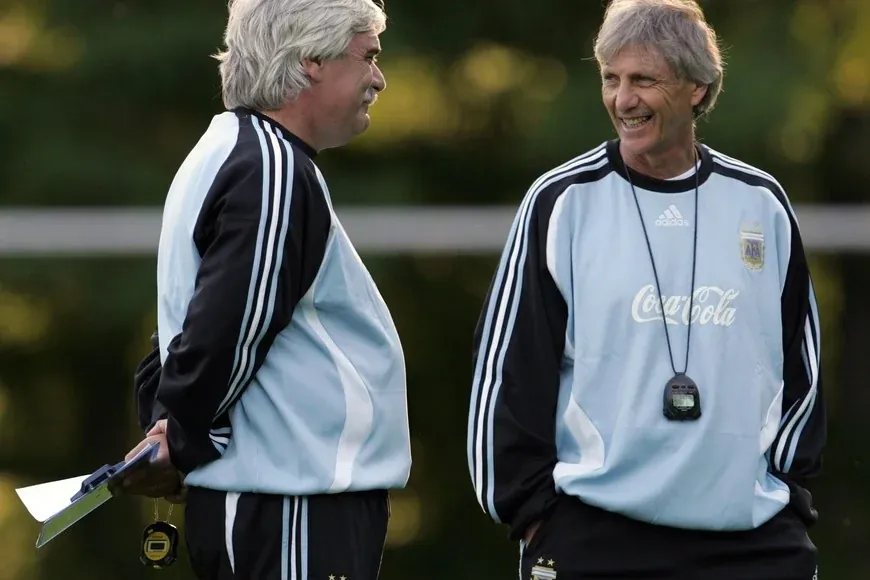 Gerardo Salorio junto a José Pékerman